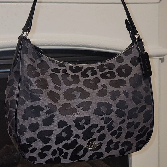 🎉 RARE HTF COACH OCELOT SHOULDER BAG